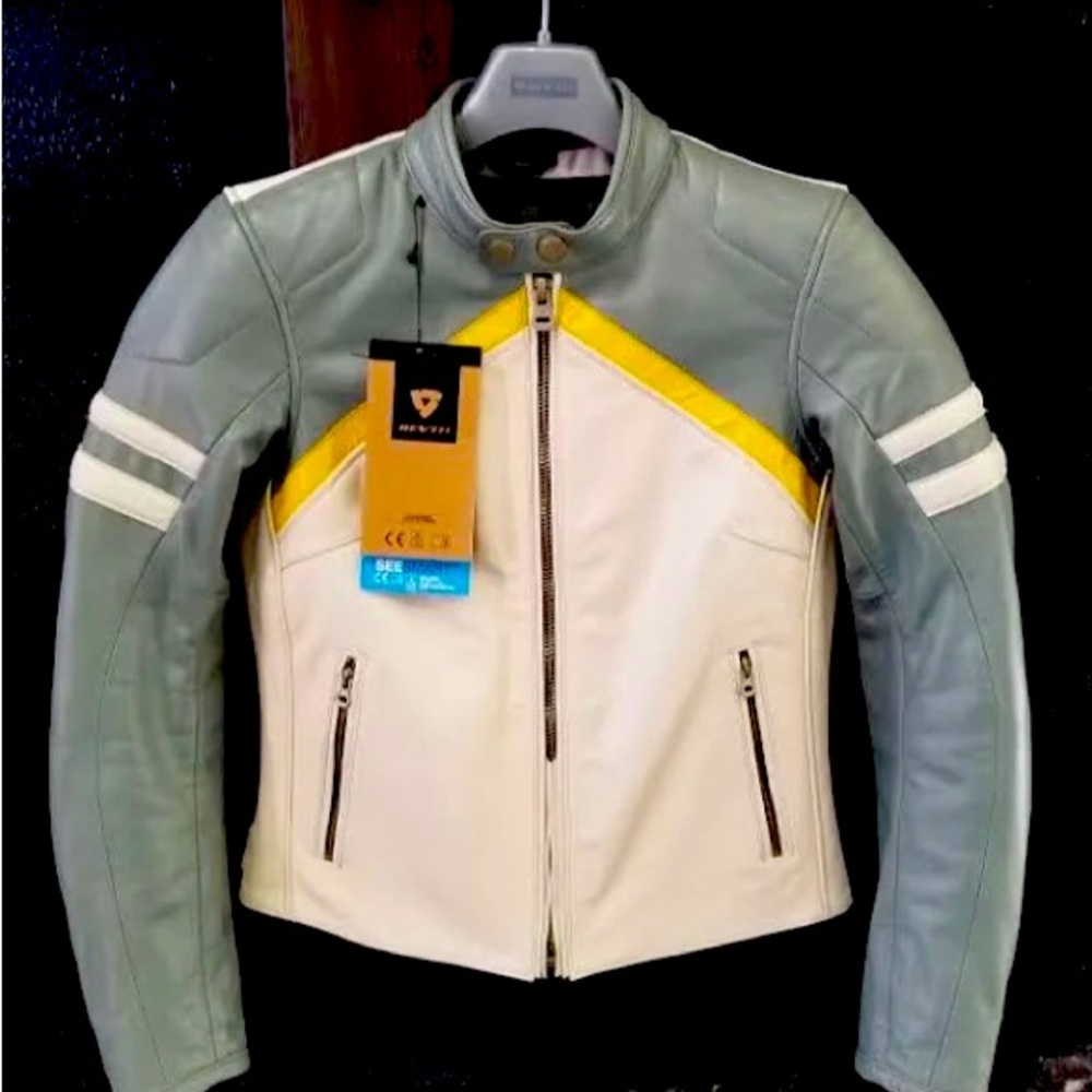 Rev'it! Meridian Women's Leather Motorcycle Jacket. Size Small